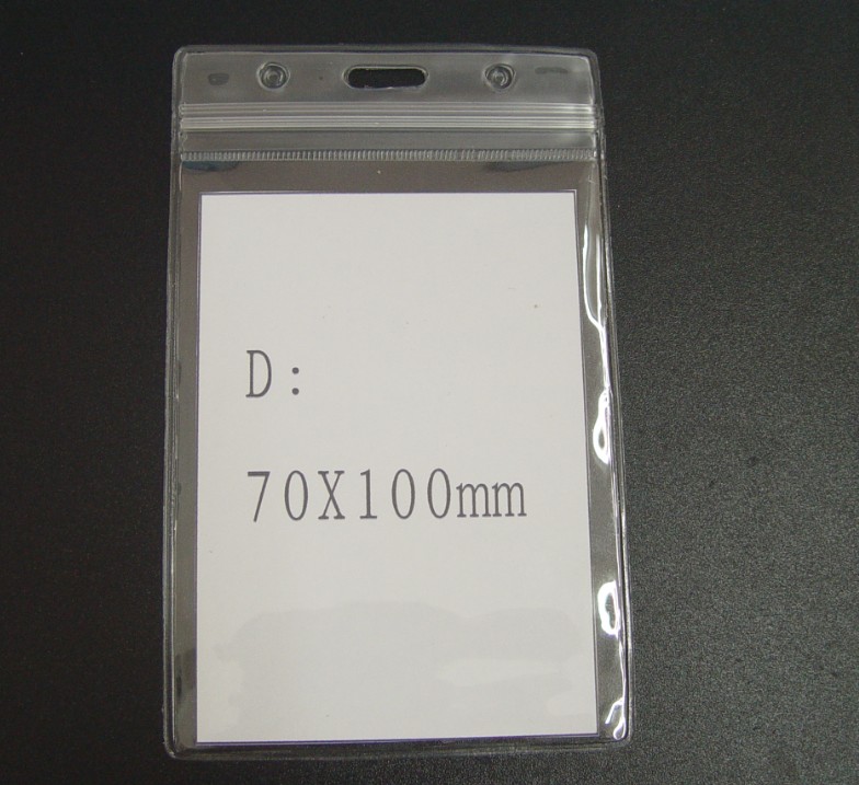 Plastic card holders - Press seal