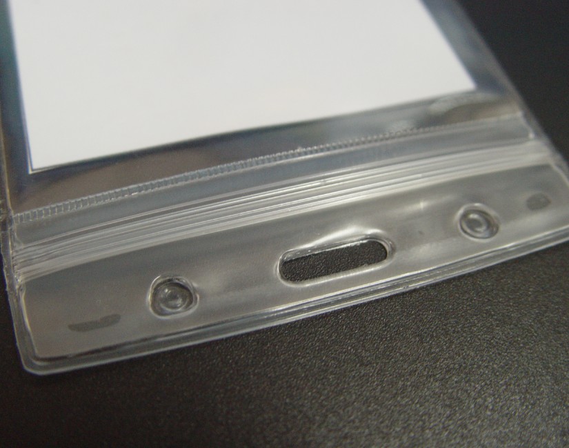 Plastic card holders - Press seal