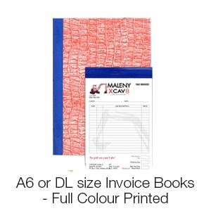 A6/DL Invoice Books -  Full Colour Print