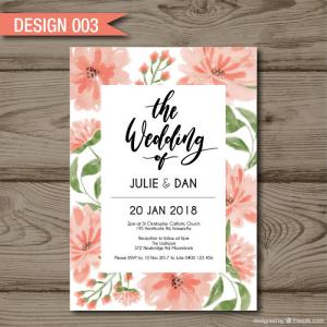 A5 Size Personalised Invitations & Envelopes