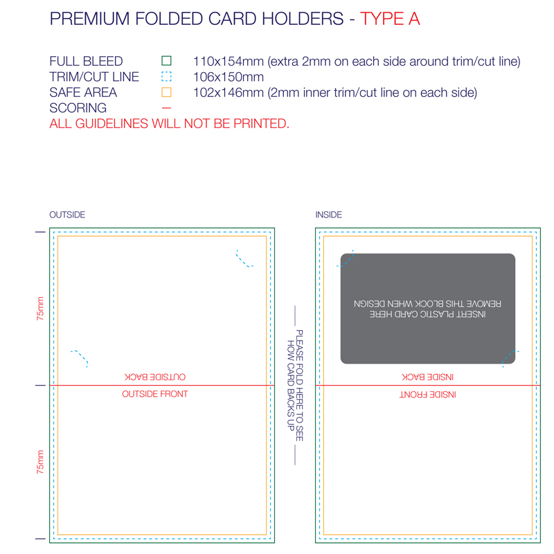 Premium Backing Card (Scored)