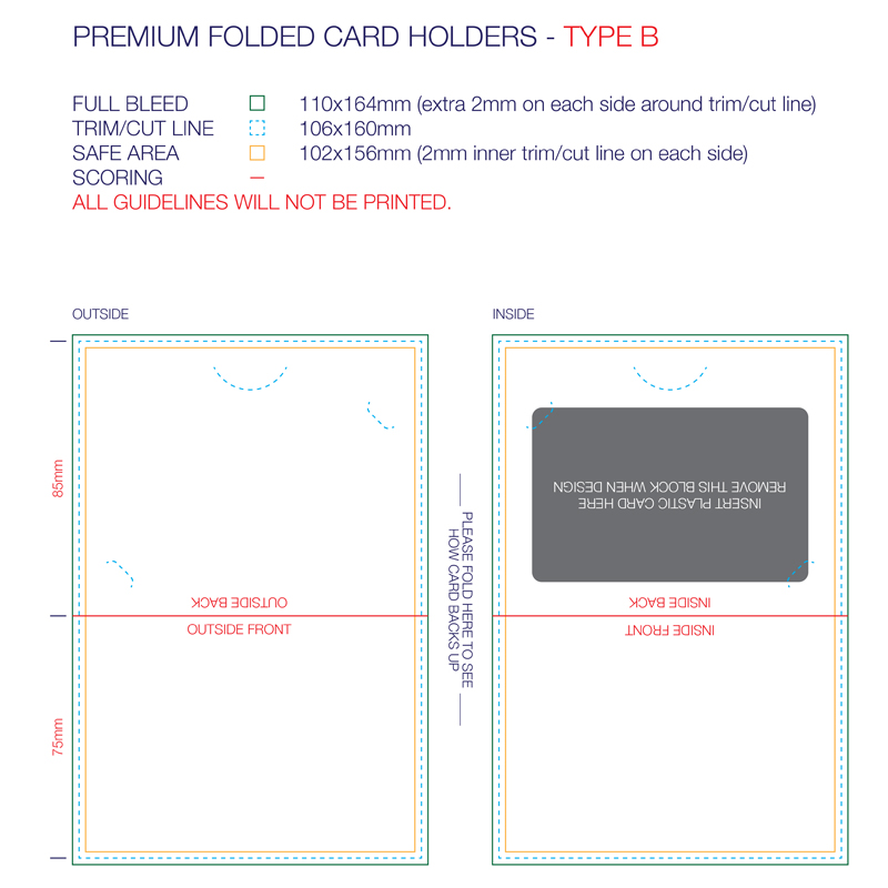 Premium Backing Card (Scored)