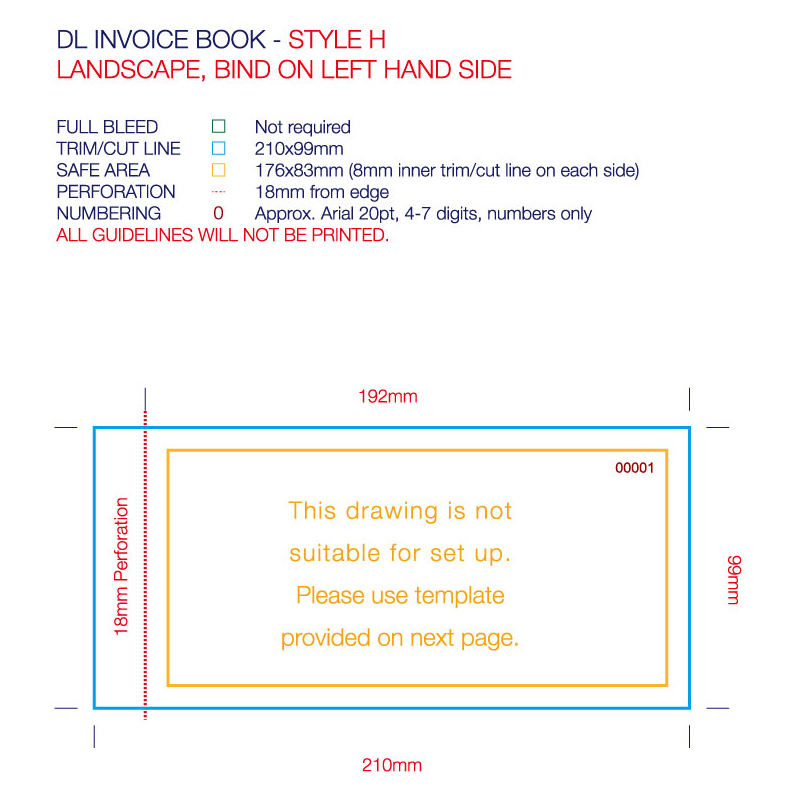 A6/DL Invoice Books -  Full Colour Print