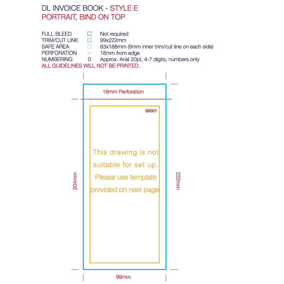 A6/DL Invoice Books -  Full Colour Print