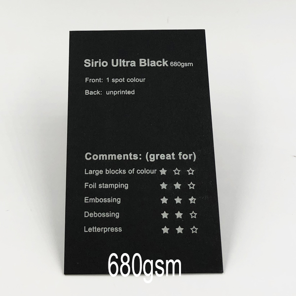 Sirio Ultra Black - 680gsm