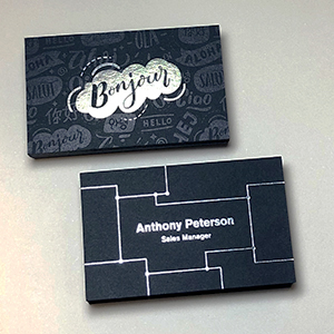 Antique Black Business Cards