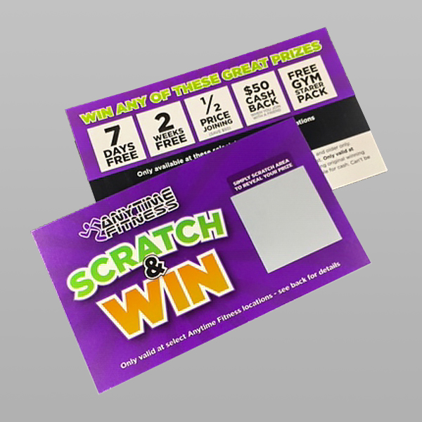 Latex Scratch Off Cards